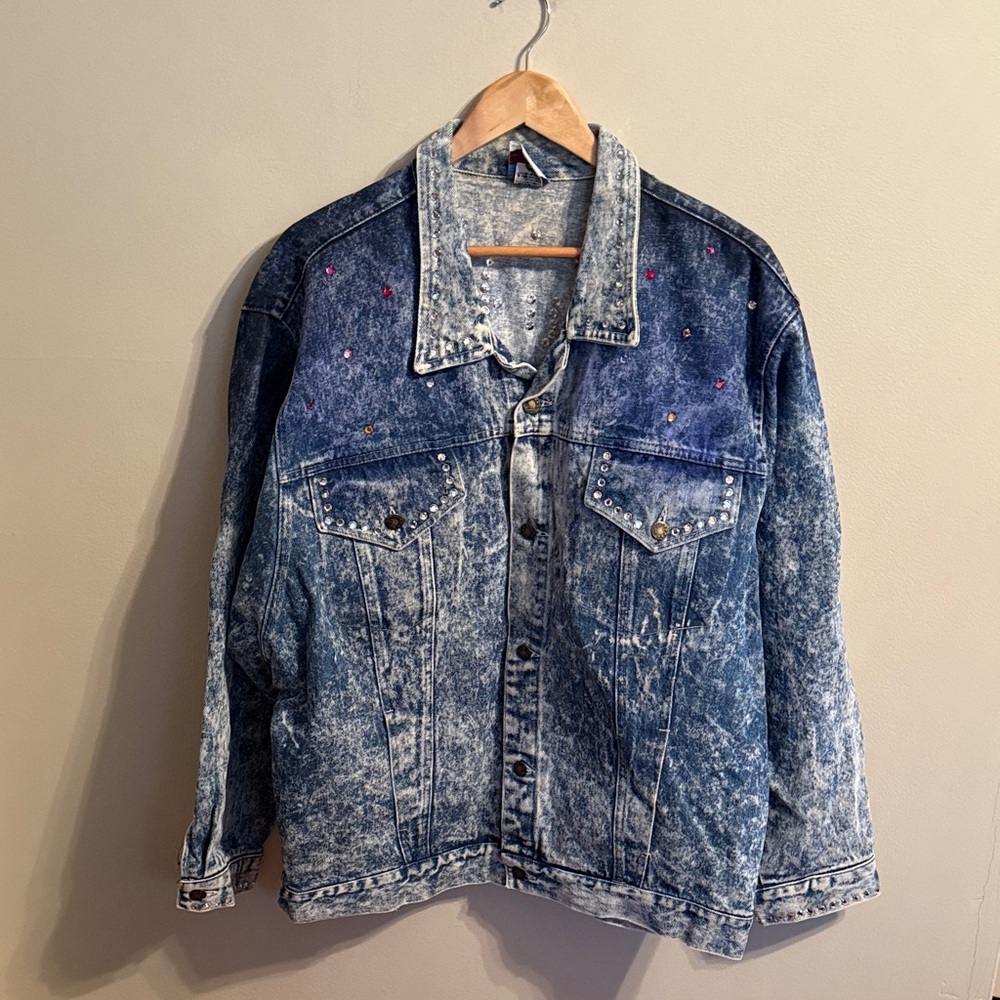 Vintage Acid Wash Denim Jacket